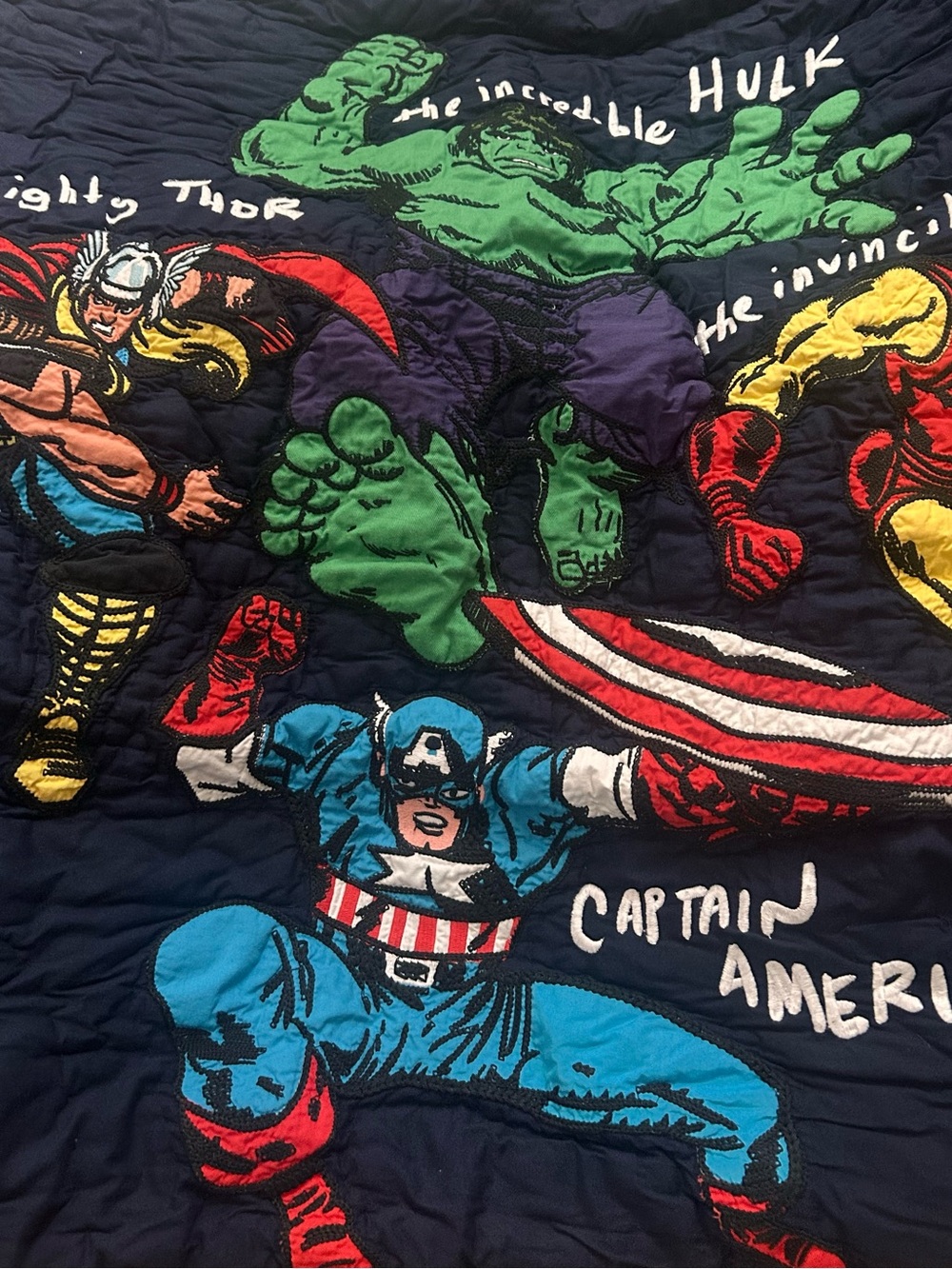 Pottery Barn Kids Marvel Captain America & Hulk Comic Quilt